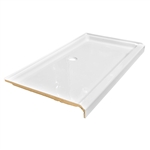 54x27 Fiberglass Replacement Shower Pan